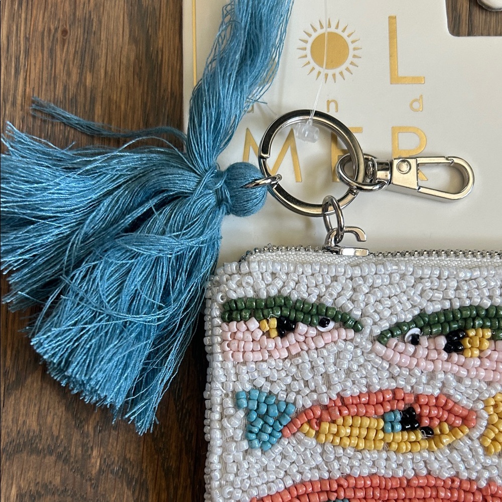 Sol and Mer Beaded Fish Keychain Pouch - Multicolor - Picture 3 of 3